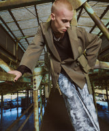 AIVER ペンキ加工バギーデニム