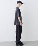 AFF AIVER 16/-ウォッシュ天竺スキッパーS/S TEE
