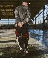 AIVER ムラ染めナイロンボンテージブルゾン