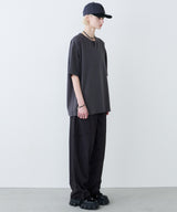 AFF AIVER 16/-ウォッシュ天竺スキッパーS/S TEE