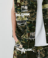 PALEDUSK×AIVER カモボロ3WAYフードシャツ