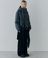 AIVER イリディセントパファーブルゾン