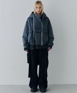 AIVER イリディセントパファーブルゾン