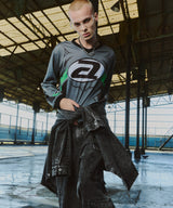 AIVER 硫化ペイントデニムシャツジャケット