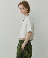 AIVER 16/-ウォッシュ天竺クロップドS/S TEE