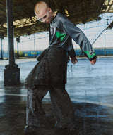 AIVER 硫化ペイントデニムシャツジャケット