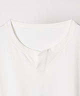 AFF AIVER 16/-ウォッシュ天竺スキッパーS/S TEE