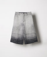 【予約】AIVER フェードブリーチクォーターデニムパンツ