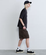 AIVER 30/2ウォッシュ天竺ガゼットポケットコンパクトS/S TEE