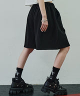 AIVER スウェットワイドバギーショートパンツ