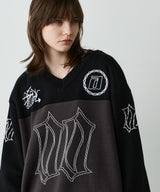 AIVER フットボールオーバーニット