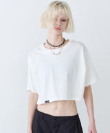 AIVER 16/-ウォッシュ天竺クロップドS/S TEE