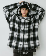 【一部予約】AIVER レイヤードオンブレチェックシャツ