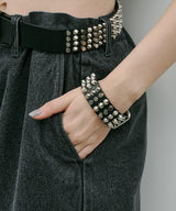 AIVER 4連スタッズレザーベルト