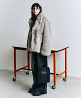 【一部予約】AIVER ショートフェイクファーコート