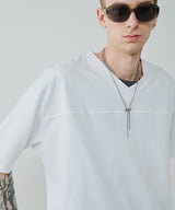 AIVER 30/2ウォッシュ天竺フットボールS/S TEE