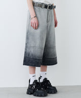 【予約】AIVER フェードブリーチクォーターデニムパンツ