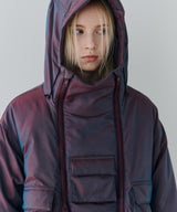 AIVER イリディセントパファーブルゾン