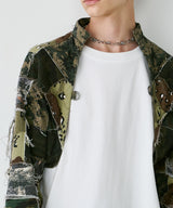 PALEDUSK×AIVER カモボロ3WAYフードシャツ