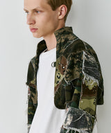 PALEDUSK×AIVER カモボロ3WAYフードシャツ