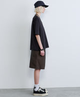 AIVER 30/2ウォッシュ天竺ガゼットポケットコンパクトS/S TEE