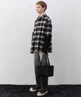 【予約】AIVER ワッフルレイヤードオンブレチェックシャツ