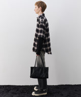 【予約】AIVER ワッフルレイヤードオンブレチェックシャツ