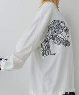 AIVER レックス刺繍L/S TEE