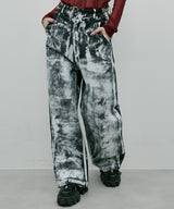 AIVER ペンキ加工バギーデニム