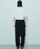 AIVER 16/-ウォッシュ天竺クロップドS/S TEE