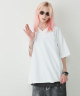 AIVER 30/2ウォッシュ天竺フットボールS/S TEE