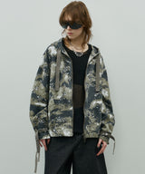 AIVER カモフラージュフルジップパーカー