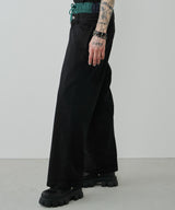 AIVER レイヤードバギーデニムスラックス