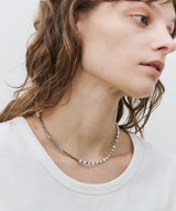 AFF AIVER 天然石カットビーズネックレス MADE IN JAPAN