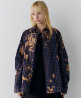 AFF AIVER ブリーチラグランチェックシャツ