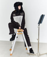 model:H172 B76 W63 H91 着用サイズ:MEDIUM (ダークグレー)