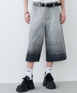 【予約】AIVER フェードブリーチクォーターデニムパンツ