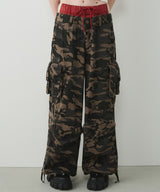 AIVER カモレイヤードカーゴパンツ