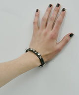 AIVER 1連スタッズレザーバングル