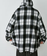 【一部予約】AIVER レイヤードオンブレチェックシャツ