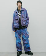 AIVER ムラ染めナイロンボンテージブルゾン