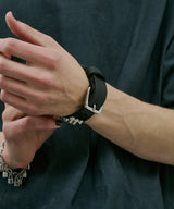 AIVER 3連スタッズレザーバングル