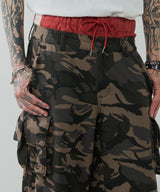 AIVER カモレイヤードカーゴパンツ