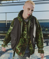 AIVER カモフラージュフルジップパーカー