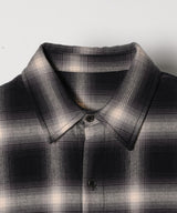 【予約】AIVER ワッフルレイヤードオンブレチェックシャツ