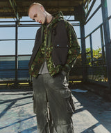 AIVER カモフラージュフルジップパーカー