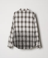 【予約】AIVER スプレー加工オンブレチェックシャツ