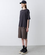 AIVER 30/2ウォッシュ天竺ガゼットポケットコンパクトS/S TEE