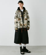 model:H185 B81 W65 H90 着用サイズ:LARGE (ブラック着用)