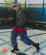 AIVER ムラ染めナイロンカーゴパンツ